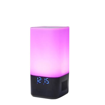 bedroom sunshine alarm clock bluetooth speaker with charge port